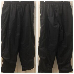 Vintage K-Swiss Black Training Athletic Pants XL Lined Elastic Waistband